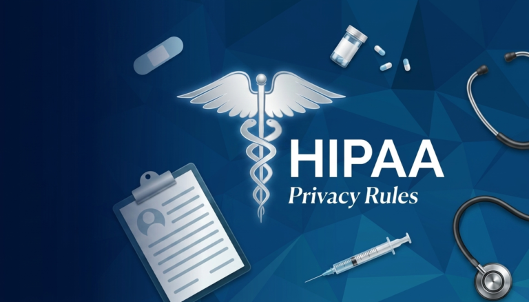 Seven-layer HIPAA-ready healthcare AI architecture diagram showing identity access, data protection, ingestion controls, and audit governance